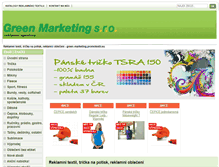 Tablet Screenshot of green-marketing.promotextil.eu